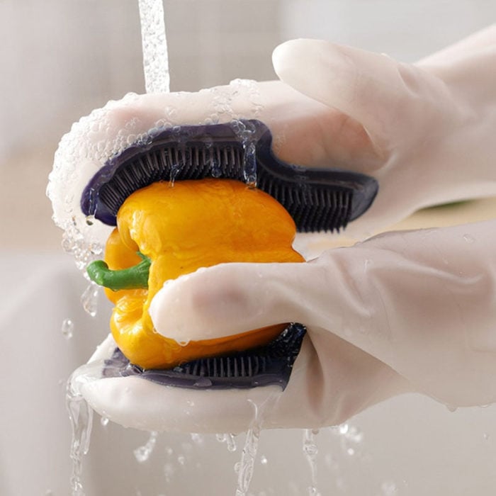 SILICONE WASHING GLOVES