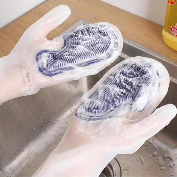 SILICONE WASHING GLOVES